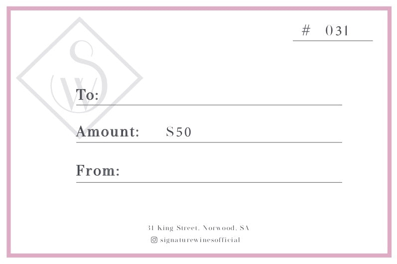 Signature Wines Gift Vouchers